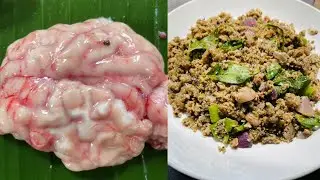 ആട്ടിൻ തലച്ചോർ ആംബ്ലറ്റ് | mutton brain omlet | short video |