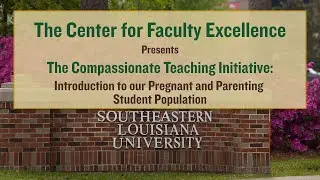 Compassionate Teaching Initiative: Pregnant and Parenting Student Population Introduction