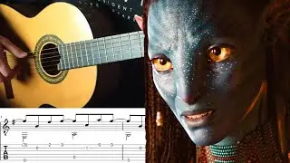 Avatar on guitar! \\ The Weeknd - You Give Me Strength \\ Fingerstyle cover/tutorial w notes/tabs