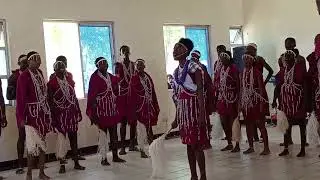 STUDENTS PERFORMING A TAVETA FOLK SONG AT KENYA MUSIC FESTIVAL 