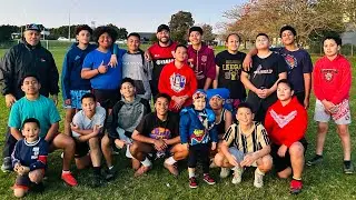 U12 Mangere East Iron Hawks Training with Charles Piutau