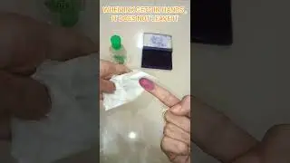 How to remove stamp pad ink from hands | hand sanitizer life hacks | stamp pad ink remover | #shorts