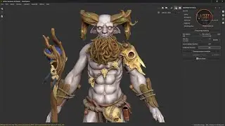 Druid Creature texturing in Substance Painter part-3