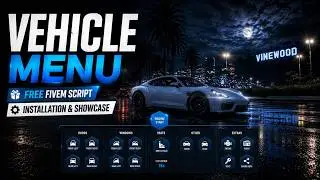 FiveM Vehicle 🚗 Control Menu Script | Modern UI | Full Showcase & Install