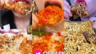 MUKBANGERS SAS , QEI , LYCHEE , STELLA|| ASMR DESI FOOD COMPILATION 😋 &hearts;