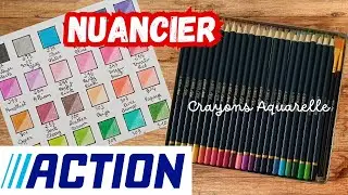 🖍️ Test et Nuancier Crayons Aquarelle Action