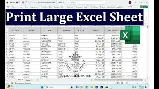 How To  Print Large Excel Sheet | One Page Print Setup (Excel Tips & Tricks)