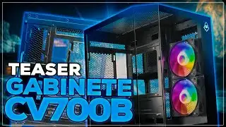 Teaser Gabinete Gamer Mancer CV700B, Mini-Tower, Lateral de Vidro, Com 2 Fans, Preto