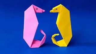 Cara Membuat Origami Kuda Laut Mudah | Origami Hewan | Paper Seahorse