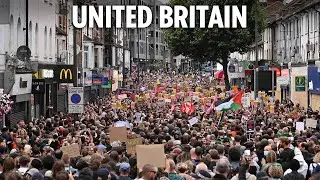 Anti-racist Brits crowd out thugs after cops launched biggest operation EVER
