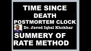 4. TIME SINCE DEATH SUMMERY OF ALL THE CHANGES IN RATE METHOD #postmortemclock #timesincedeath