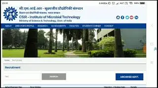 IMTECH Recruitment 2021 | CSIR IMTECH Recruitment 2021 | CSIR Recruitment 2021