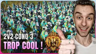 Produire des Keshigs 3 par 3 quel plaisir ! Gameplay 2V2 Conq + avec  @Chuckfrancis-aoe  sur AOE 4