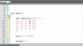 Kurs C++ 26: Tablice Wielowymiarowe