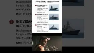 India&rsquo;s Top 3 Naval Giants | #youtubeshorts #india #indianarmy #indiannavy #army #meme #indian #vlog