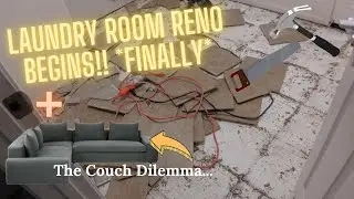 Landry Room Demolition⚒️+ Wayfair Drama!!😓