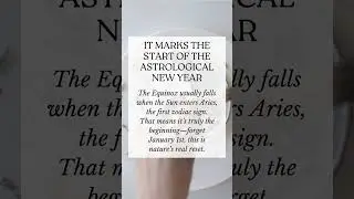 The Spring Equinox for Beginners