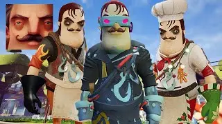 Hello Neighbor - My New Secret Neighbor Butcher Terminator Chef History Gameplay Walkthrough