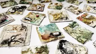 Gratitude Cards Art Class | Mixed Media Mini Art with Texture & Heart
