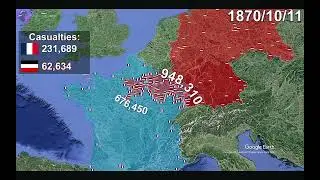 Franco-Prussian war with units using Google Earth