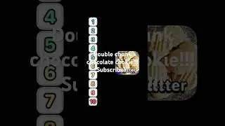 Double chunk chocolate cookie!!! SUBSCRIBE!!! #like #subscribe
