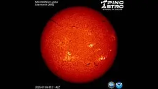 Sun in H-alpha: July 5, 2025 #PinoAstro
