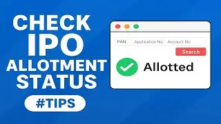 IPO Allotment Status Check &ndash; Quick & Easy Method ! Beginner Friendly Tutorial