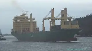 AAL MELBOURNE Approaching the Port of Ferrol (ES) coming from Bremerhaven (DE) - 22th Jan. 2018