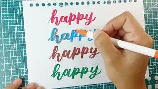 Cara Membuat Shadow Pada Huruf | Lettering Tutorial