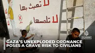 Unexploded ordnance in Gaza endangers children as aid groups work to prevent injuries and recovery