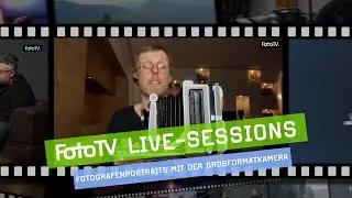 Analoge FOTOGRAFENPORTRAITS mit der GRO&szlig;FORMATKAMERA 📷 | FotoTV.-Livesession
