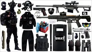 Unboxing mysterious toy box, toy gun collection, M416 assault rifle, MK9 assault rifle, Desert Eagle