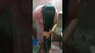 Groth # long#, hair 💕wash 🥰🥰my sister👭😘 part 2
