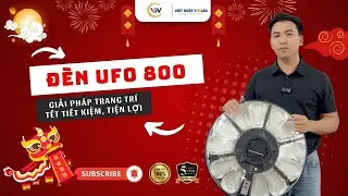 Đèn năng lượng mặt trời - Đèn ufo 800w cảm biến chuyển động thông minh chiếu sáng thẩm mỹ.
