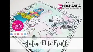 JMC Designs, The Curious Wonders Collection - creating a backing paper from stamps