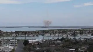 SPACEX SN10 LAUNCH DRONE VIEW FROM PORT ISABEL
