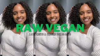 I ate RAW fruits & vegetables for 30 Days (Weight Loss) | Raw Vegan