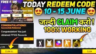 Free Fire Redeem Code Today 10 june _ Ff Redeem Code Today _ Redeem Code Free Fire Today