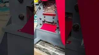 Check out how this multi-functional punch and shear machine performs in cutting steel.  #Ironworker