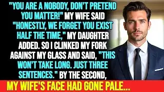 My wife called me a nobody at dinner&hellip; until I said three sentences.