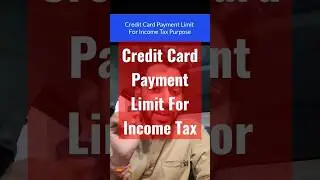 Credit Card Income Tax Notice | Credit Card Transaction Limit for Income Tax #shorts #creditcard