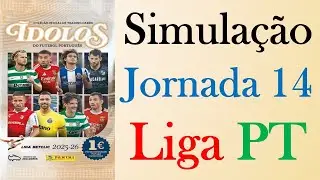 Simula&ccedil;&atilde;o Jornada 14 / Liga Portuguesa 2025/26 Saquetas Cromos Panini