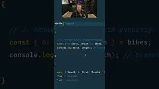 Some Array destructuring tricks. #shorts