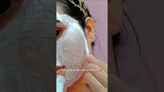 Korean Glass Skin Peel Off Mask | DIY at Home ✨ #skincare #foryou #remedy #koreanfacemask #glassskin
