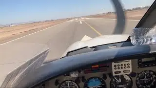TAKEOFF PILOT POV: Piper Archer III Start-Up & Takeoff