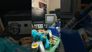 Nintendo GameCube, on the Sony PVM 6041QM. #retrogaming #nintendo #sony #gamecube #shorts