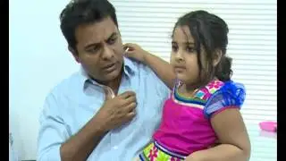 TRS Minister KTR with his Daughter Alekhya Exclusive