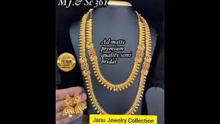 AD Matte Finish Necklace Collection - Janu Jewelry Collection