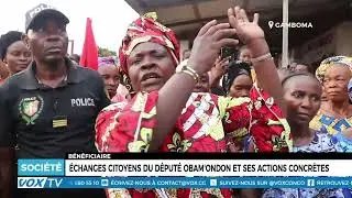 Echanges citoyens du Député Obam'Ondon et ses actions concrètes