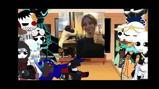 Sans aus + my oc (coral) react to some funny ahh stuff